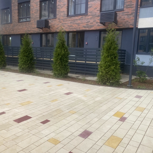 Тротуарная плитка Сити монохром 12х12, 20х12, 16х16, 28х16, 32х16, 36х20 см