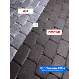 Пропитка (гидрофобизатор) для тротуарной плитки и камня Пропиткин Аква с мокрым эффектом, 1л