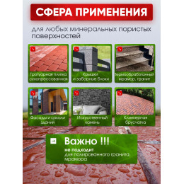 Пропитка (гидрофобизатор) для тротуарной плитки и камня Пропиткин Стронг с усиленной формулой, 1л
